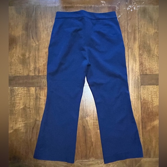 J Crew Factory dress pants - cropped flare, women’s size 10. Bright navy color. - Picture 2 of 4